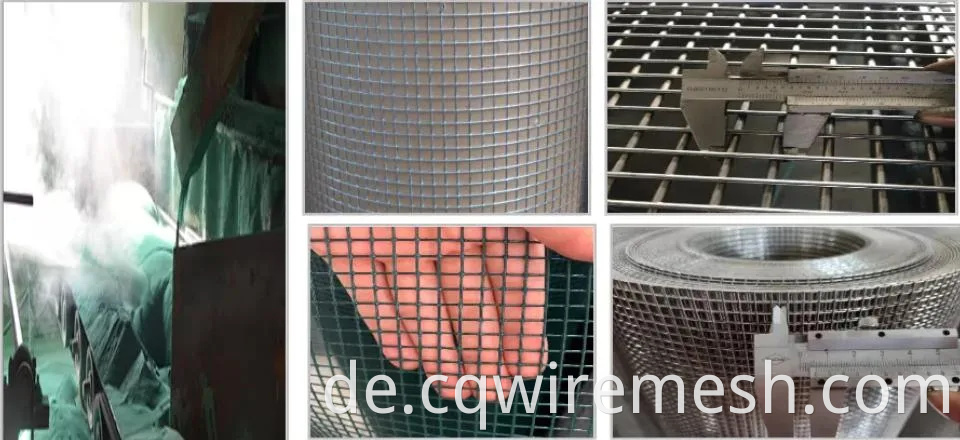 PVC beschichtete verzinkte geschweißte Mesh Euro Zaundrahtrolle 1,7/2,2 mm 100x50 mm Netting Gardening Innenhof Park Weiches Grün grau Farbe